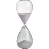 TFA-Dostmann Sanduhr 30 cm, Weiss/Grau/Rosa