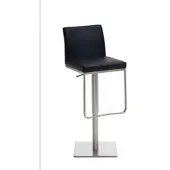 TPFLiving Barhocker Panamera Gestell Edelstahl Kunstleder Braun