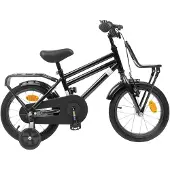 vidaXL Kinderfahrrad 14 Zoll für 3-5 Jahre alt Schwarz