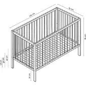 Tinynord Lassy Crib, white