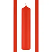 Kopschitz Kerzen Altarkerzen Paprika Hell-Rot 250 x Ø 80 mm, 4 Stück
