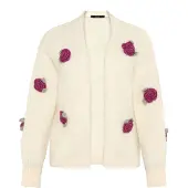 Zero Jacke in beige aubergine - 0001 | Gr.: S