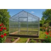 Garten Dream Polycarbonat Gewächshaus „Victoria“ 3x4m aus Stahl, mit 10mm Polycarbonat