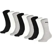 Puma Kinder Socken, 9er Pack - Sport Crew Sock,Tennissocken, ECOM