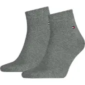 Tommy Hilfiger Kurzsocken "TH MEN QUARTER" 2 Paar, weicher, elastischer Rippenbund, klassisches Logo