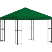 Syfax Pavillon 3 x 3 m Grün Polyester und Stahl 190 gsm