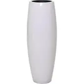 VIVANNO Bodenvase Magnum 30 cm x 30 cm x 80 cm Hochglanzweiß