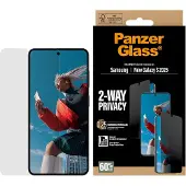 PanzerGlass Ultra Wide Fit Antibakterieller Screen Protector mit Sichtschutz inkl. Applikator für das Samsung Galaxy S26