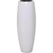 VIVANNO Bodenvase Magnum 37 cm x 37 cm x 100 cm Hochglanzweiß