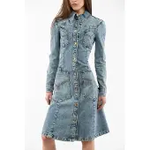 Moschino Mehrfarbiges Baumwoll-Casual-Kleid