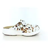 Xsensible Clog Damen Hibiscus Stretchwalker Off White Fantasy-Schuhgröße 43