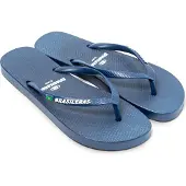 Brasileras Damen Zehensandalen mit rutschfester Sohle bequem schuhe strand/schwimmbad/stadt navy blau 38/39 EU - UBCPOW