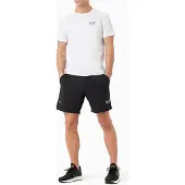Emporio Armani für Herren. 8NPV03_PNDDZ Dynamic Athlete T-Shirt und Hosen-Set weiß, schwarz (XS), Sportlich, Tennis/Padel, Multisport, Polyester, Kurza