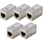 Digitus CAT 6, modulare Kupplung, geschirmt - 5 Stk., RJ-45, RJ-45, Silber