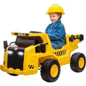 AIYAPLAY Kinder Elektro Traktor Aufsitztraktor mit Fernbedienung Eimer Schaufel