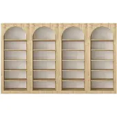 Vente-unique Bücherregal Cymora Naturfarben Hell 74 cm