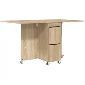 vidaXL Esstisch 140 x 80 x 77 cm Holzwerkstoff Sonoma-Eiche