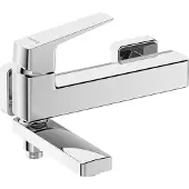 Deante Wannenarmatur, Wand- - mit klappbarem Auslauf - chrom