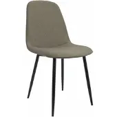 CLP Esszimmerstuhl Maryam gepolstert mit Rückenlehne taupe Material Stoff