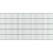 Alberts Doppelstab-Gittermatte, Typ 6/5/6, ohne Überstand, Breite 2000 mm x Höhe 1000 mm, Farbe: grün RAL 6005