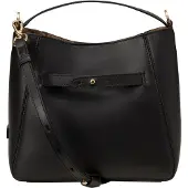 Marc O'Polo Leder Handtasche Umhängetasche Tilda Hobo Bag Black schwarz