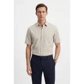 BOSS Kurzarmhemd Regular Fit, Kentkragen, Kurzarm