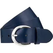 Tamaris Ledergürtel "Charlotte Silver" mit Logoschriftzug auf der Gürtelschlaufe, Basic-Style