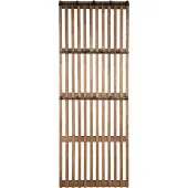 KAWOLA Garderobe JACINTA Mangoholz Metall 14 Haken braun