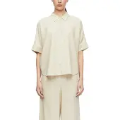Comma Hemdbluse aus einem Leinenmix