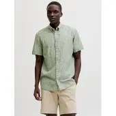 Jack & Jones Kurzarmhemd "JPRBLUSUMMER LIN. BL. SHIELD SS SHIRT SN" mit Stickerei
