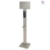 Blanc HYGIENIC Bodenständer Edelstahl +Infotafel +prof. Hygieneplan (OHNE SPENDER)