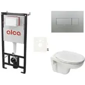 Ceramia Alca Wand-WC Set für Vorwandmontage + S-Line Pro WC SIKOASP6