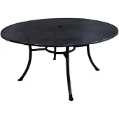 Markenlos Gartentisch RIVO 150 cm rund, witterungsbeständiges Streckmetall