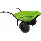 Zipper ZI-EWB260, Elektrischer Gartenwagen, 2 Rad/Räder, Aufblasbare Räder, Schwarz, Grün, 100 l, 260 kg