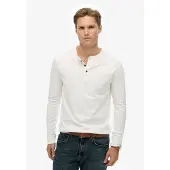 Superdry für Herren. M6010907A T-Shirt Classic Essential weiß (XXL), Lässig, Baumwolle, Langarm