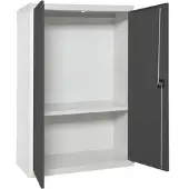 Simon Rack Aktenschrank, Mehrzweckschrank, Stahl-Aufbewahrungsschrank, 1 Ebenen, Doppeltüren, Schloss - Simonlocker