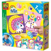 SES Creative Fingerabdruck-Fantasiefiguren 10 Fingerfarben-Karten für Kinder ab 1 Jahr