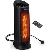 Monzana Keramische Ventilatorkachel MZKH2200 Zwart 2000W
