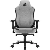 Sharkoon SKILLER SGS40 Fabric, Gepolsterter Sitz, Gepolsterte Rückenlehne, Grau, Grau, Stoff, Schaum, Stoff, Schaum