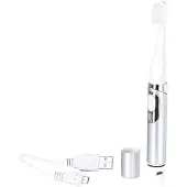 Newgen medicals Elektrische USB-Akku-Reise-Schallzahnbürste 28.000 RpM, IPX7, Timer