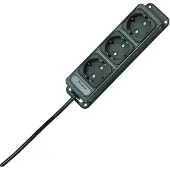 Kopp Universal 3-fach Steckdosenleiste Anthrazit 127015013