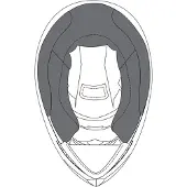 AGV K-3 Sv Wangenpolster