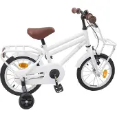 vidaXL Kinderfahrrad 14 Zoll für 3-5 Jahre alt Weiß
