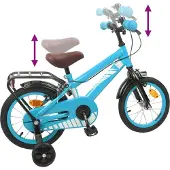 vidaXL Kinderfahrrad 16 Zoll für 4-6 Jahre alt Himmelblau