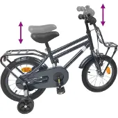 vidaXL Kinderfahrrad 16 Zoll für 4-6 Jahre alt Dunkelgrau