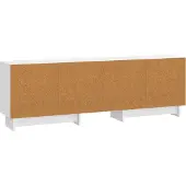 vidaXL TV-Schränk Hochglanz Weiß 150 x 31 x 50 cm Holzwerkstoff