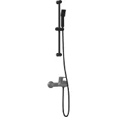 vidaXL Duschsystem-Set Schwarz 70 cm ABS Kunststoff