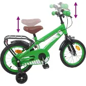 vidaXL Kinderfahrrad 16 Zoll für 4-6 Jahre alt Grün