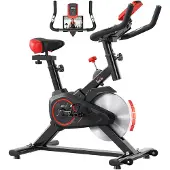 HOMCOM Indoor Cycling Bike Trainer Home Gym Fahrradtrainer Fitnessfahrrad