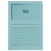 Elco Sichtmappen 29489.31 ORDO Classico, mit Sichtfenster, A4, 120 g/m2, aus Karton, blau, 100 Stück
